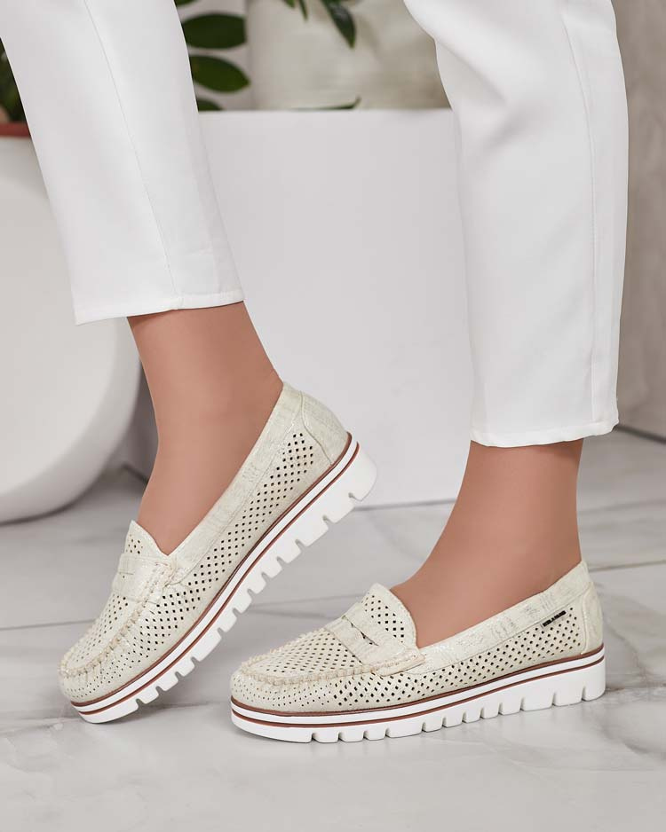Resti Openwork women's moccasins Leteller