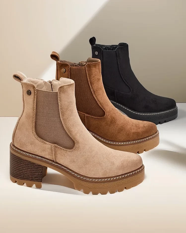 Resti Eco-suede women's ankle boots on a post Segori