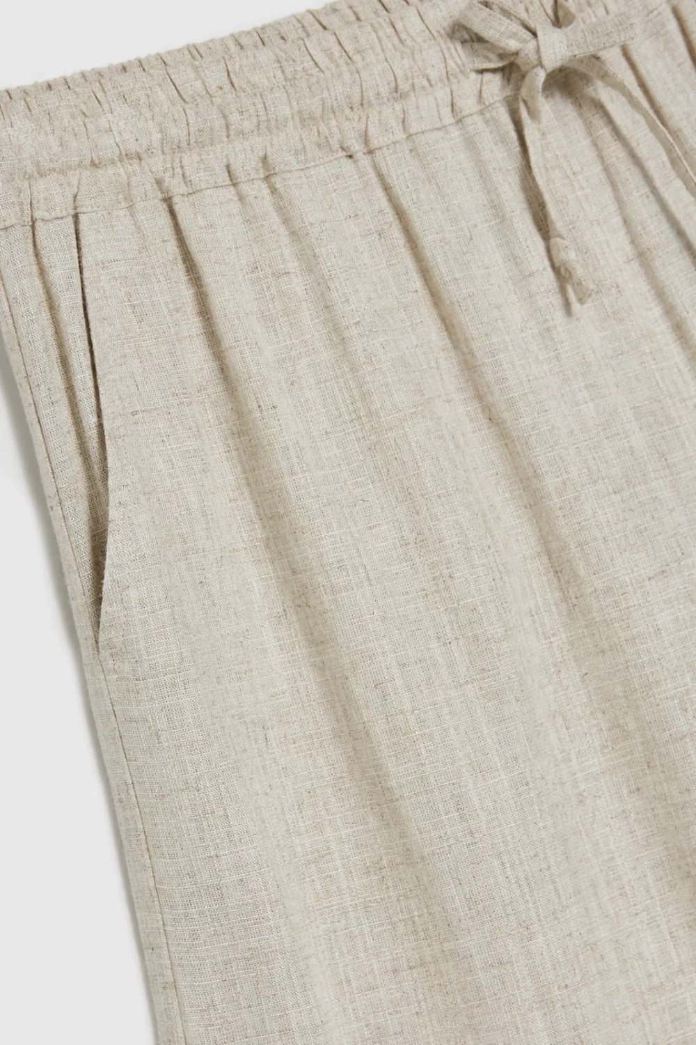 Marisse Beige Linen Shorts