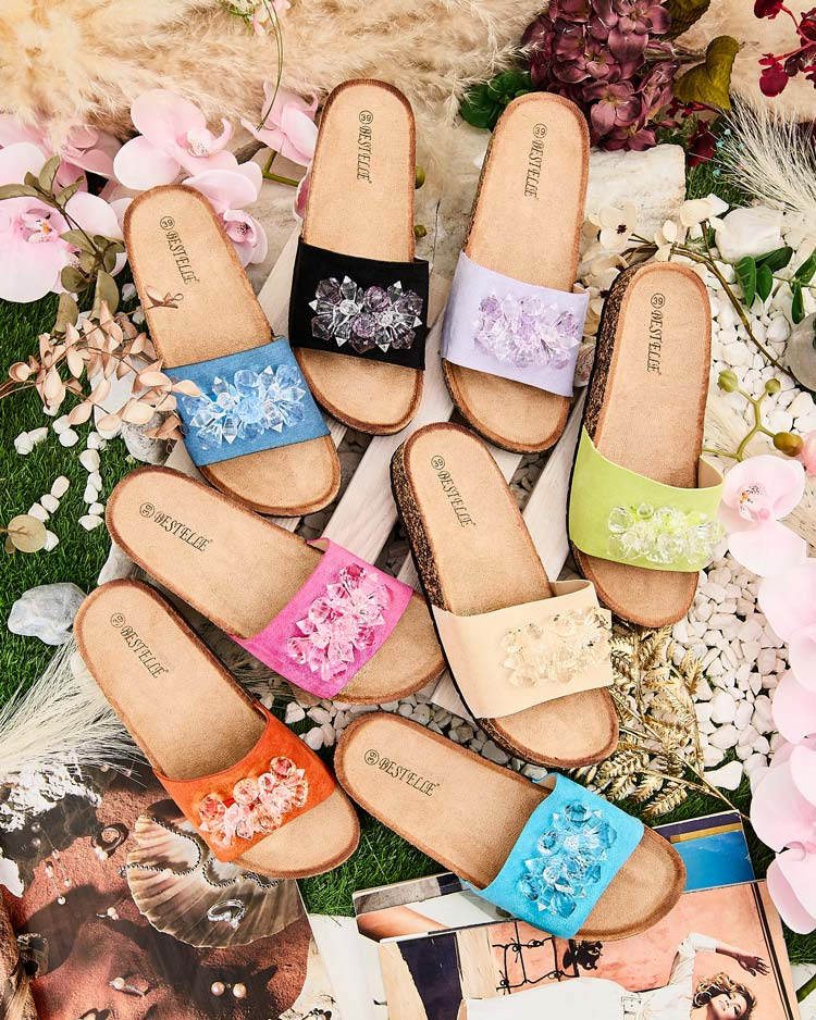 Resti Royalfashion Women&#039;s Villo rhinestone flip-flops