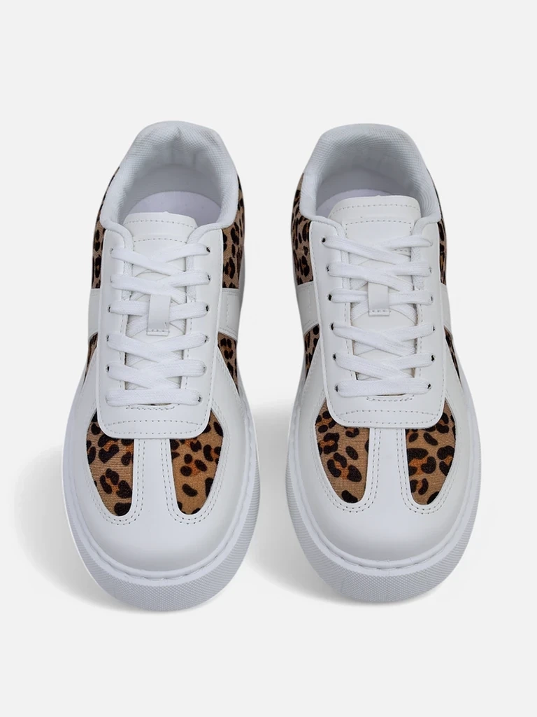 Resti Women's sporty sneakers with leopard print Big Cat