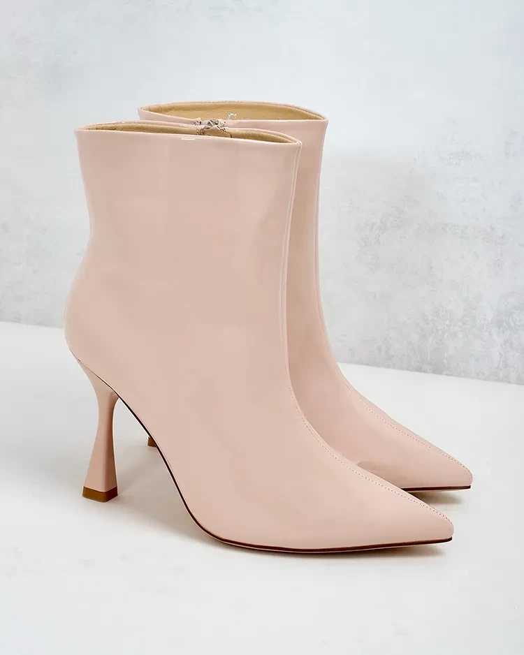 Resti Loori lacquered women&#039;s stiletto heeled boots