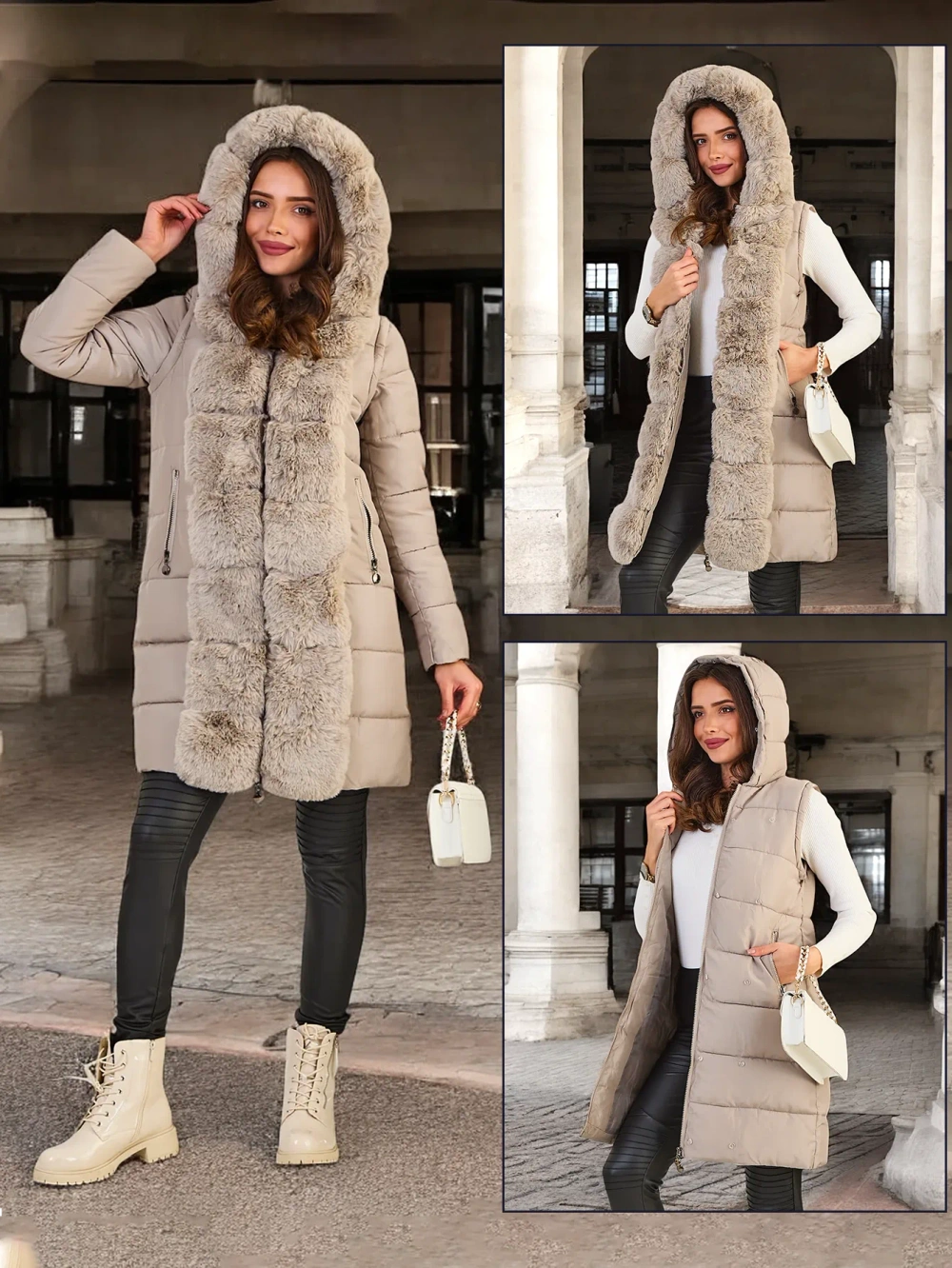 Resti Womens jacket with detachable sleeves