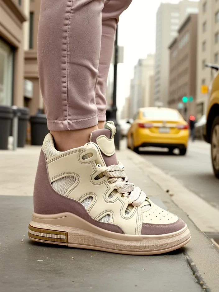 Resti High sports shoes for women with a hidden wedge Oblaffi