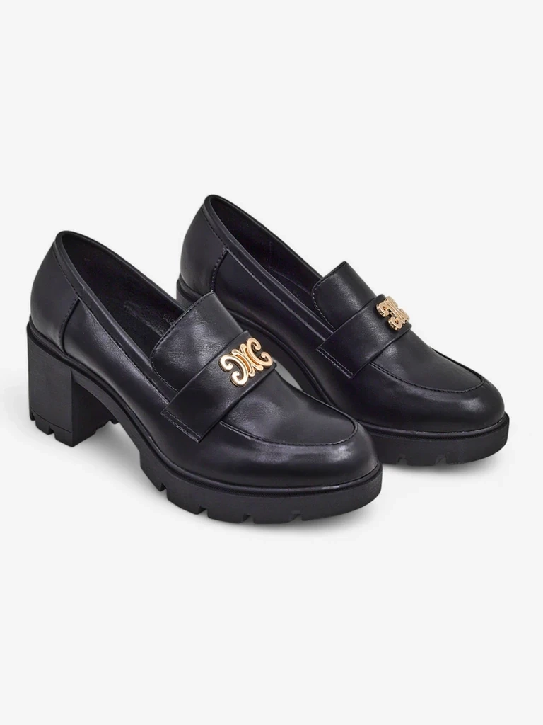 Resti Womens heeled moccasins Blascos