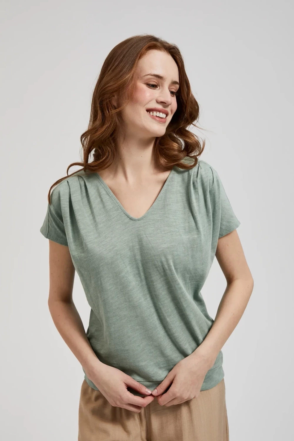 Marisse Women's Blouse L-Ts-4351 Olive