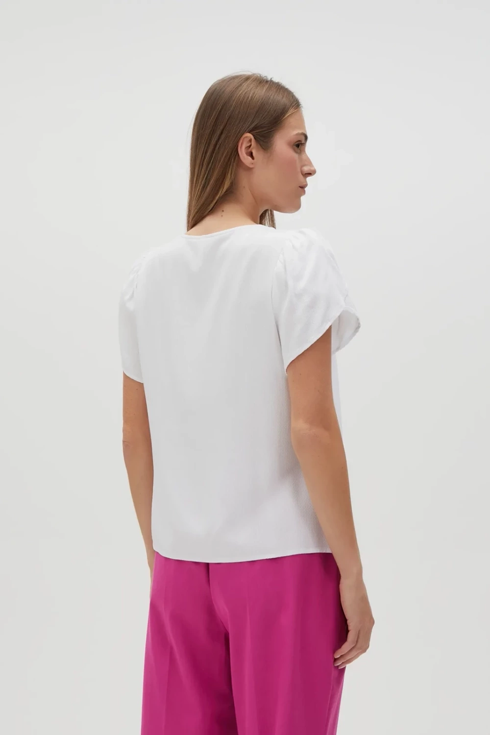 Marisse Women's Shirt L-Ko-4621 Off White