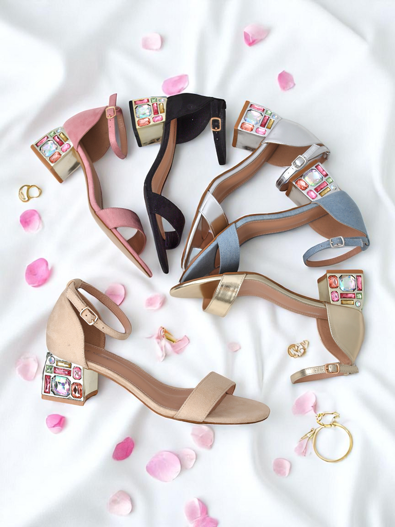 Resti Women&#039;s sandals with a decorative heel Ballou