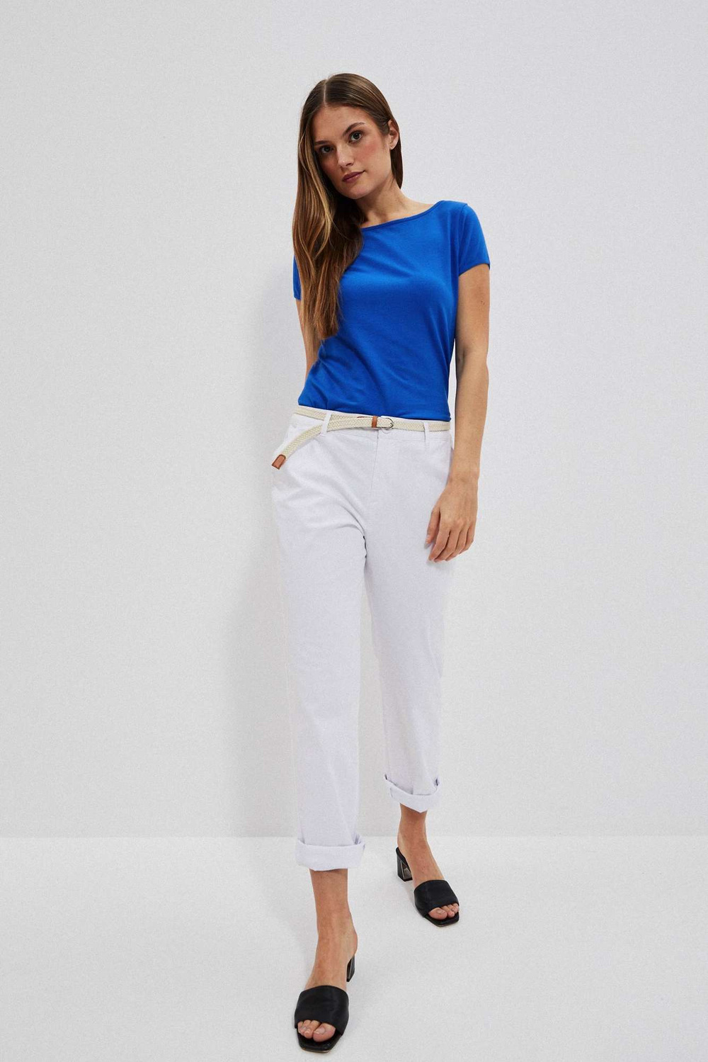 Marisse Women's Trousers L-Sp-4014 White