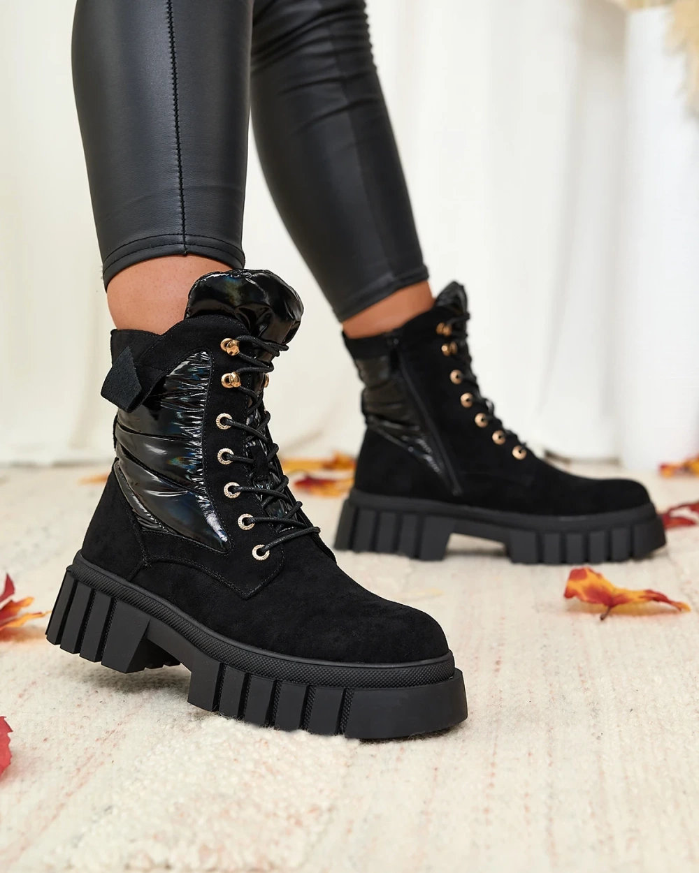 Resti Eco suede women&#039;s black Wefetto boots