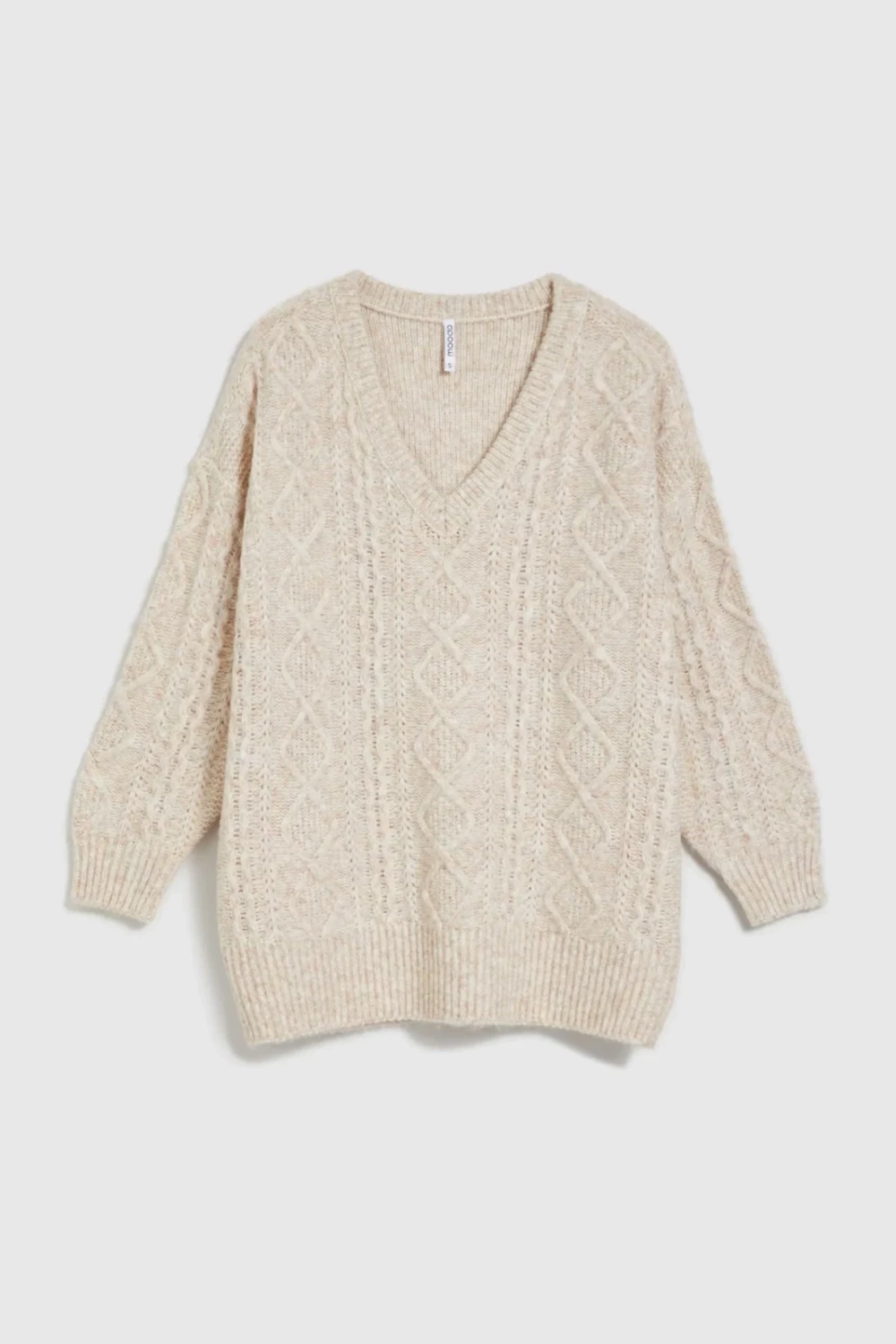 Marisse Women's Sweater Z-Sw-4536 L.Beige Mel