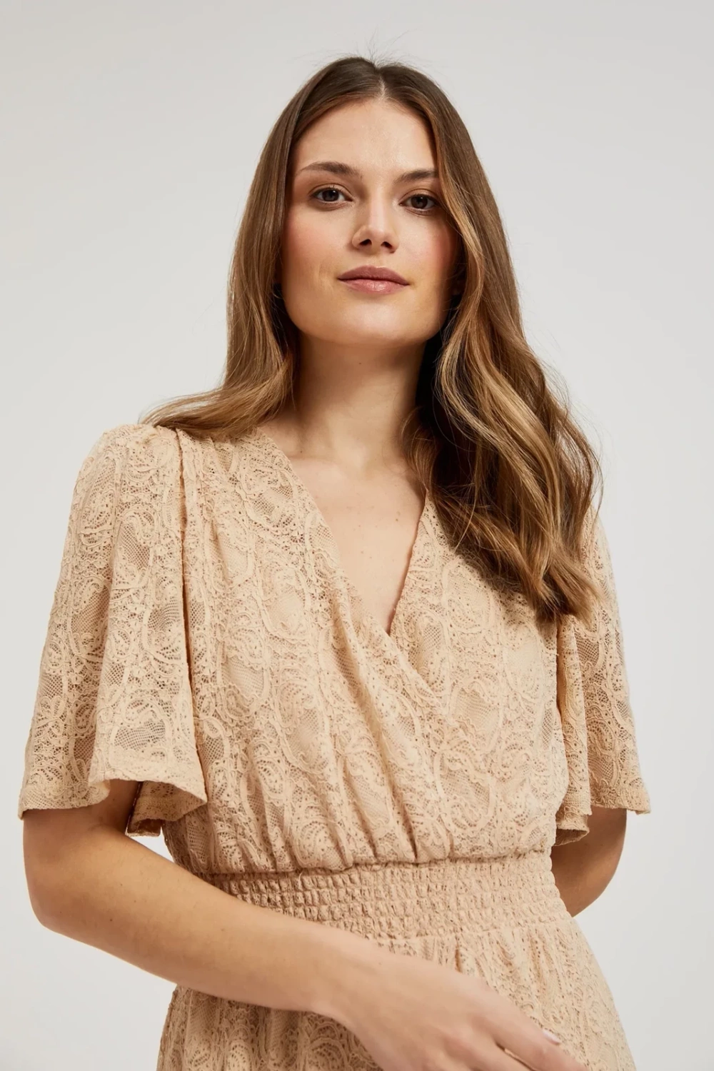 Marisse Women&#039;s Dress L-Su-4320 Beige
