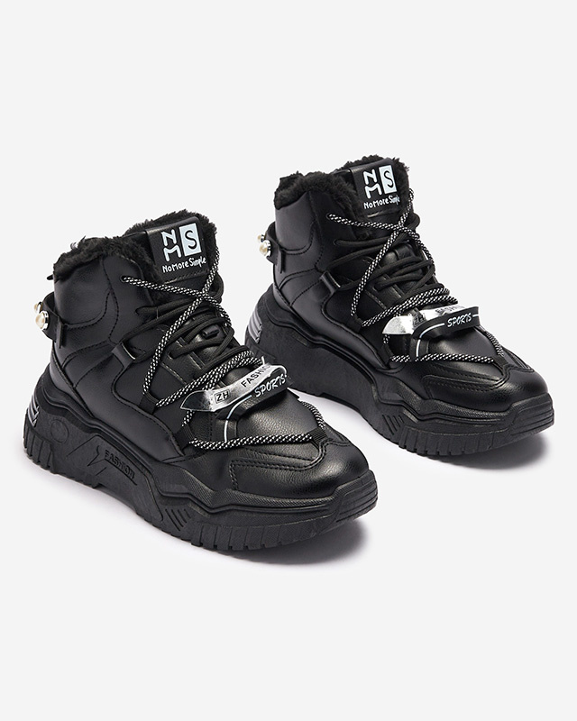Resti Black sneakers with insulation Pommie - Footwear