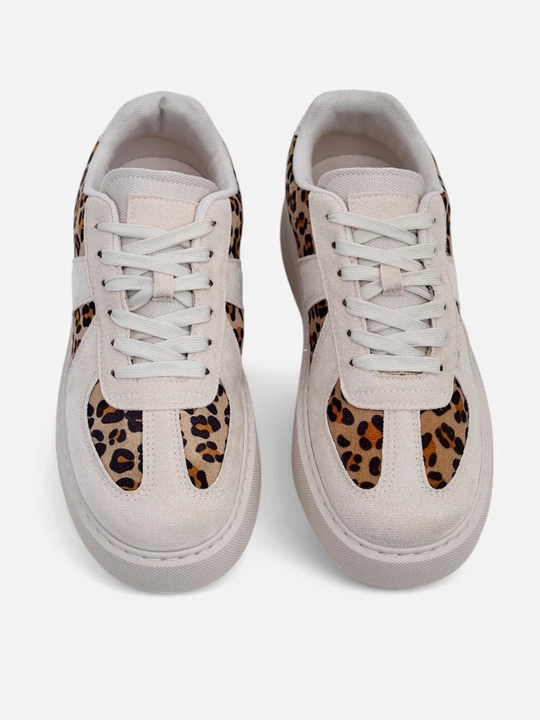 Resti Women's sporty sneakers with a leopard print Big Cat