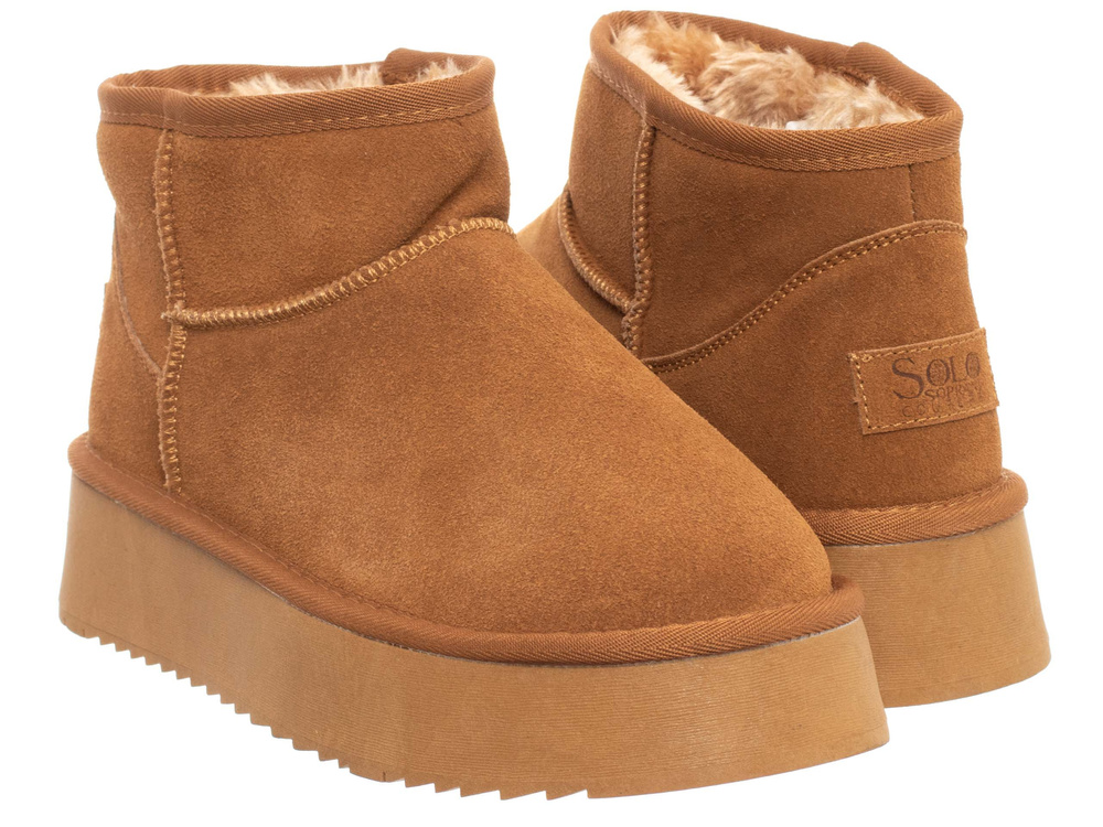 SOLO SOPRANI COUTURE- Na platforme camel