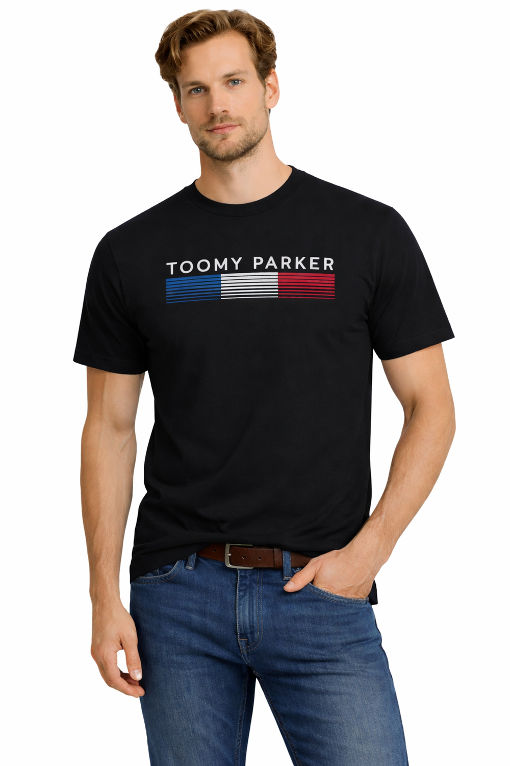 Pánske tričko Jumper 3005 čierne