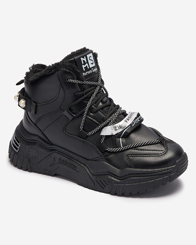Resti Black sneakers with insulation Pommie - Footwear