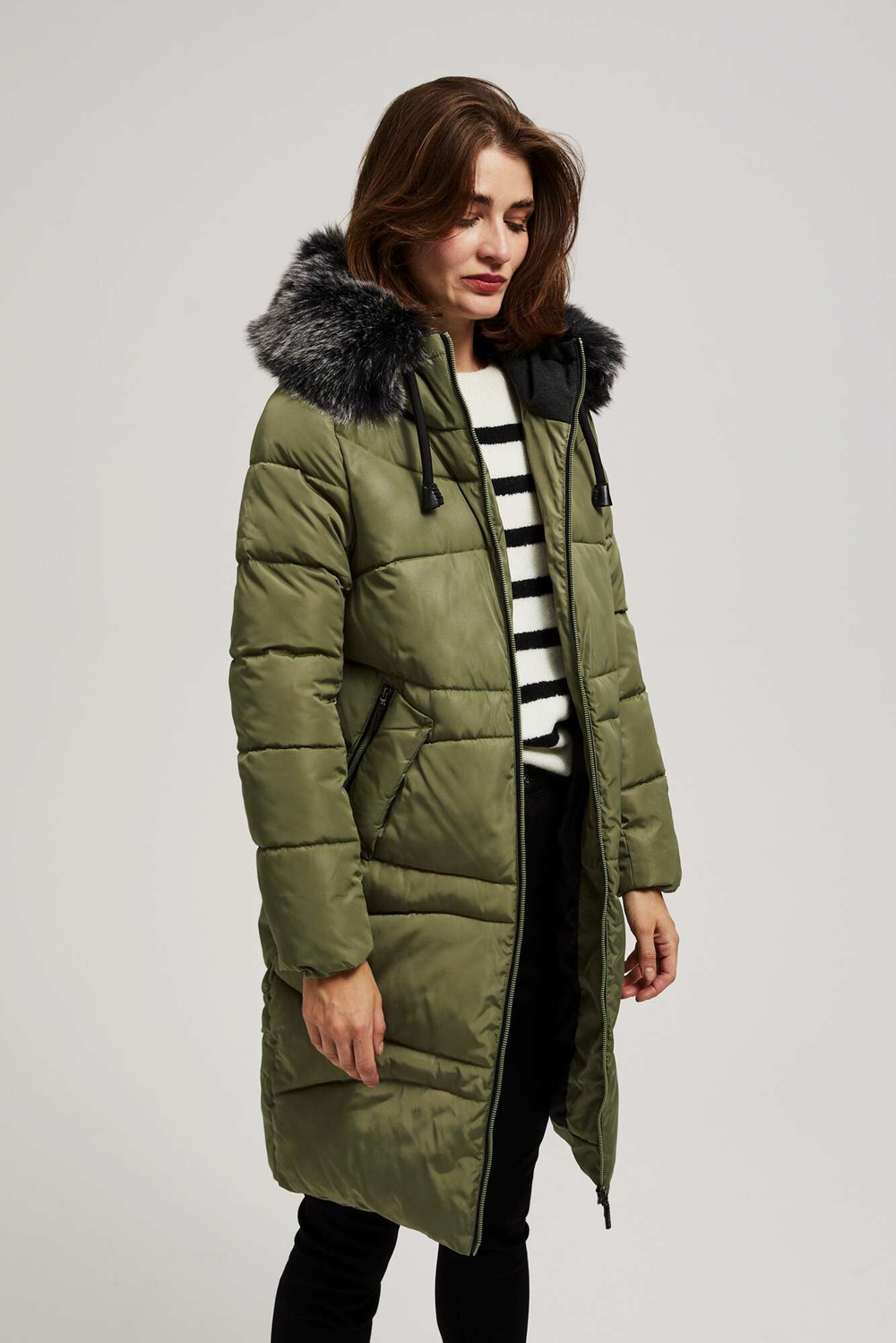 Marisse Quilted Jacket With A Warm Hood