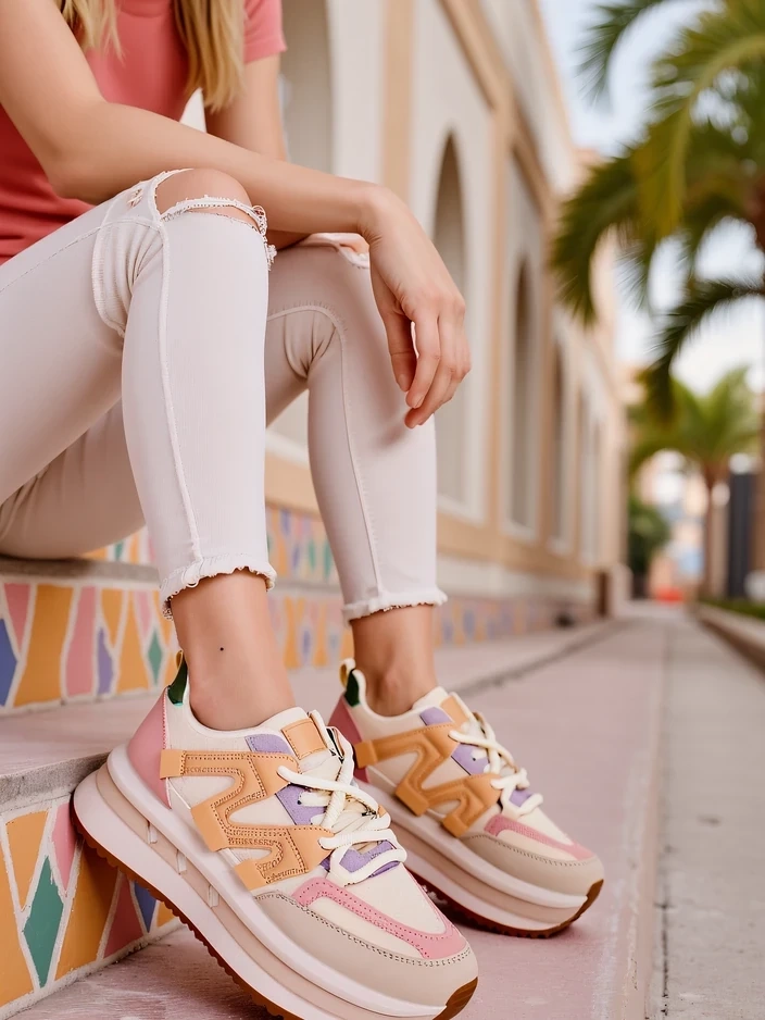 Resti Women's sporty platform sneakers Eviger