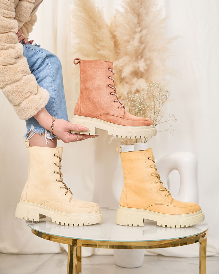 Resti Pink women&#039;s Cacava lace-up boots