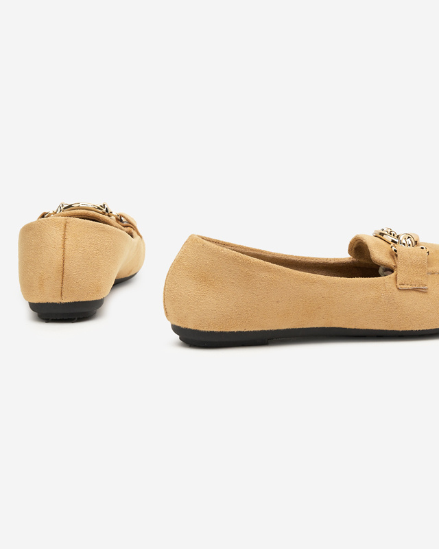 Resti Eco-suede beige moccasins Brussi - Footwear