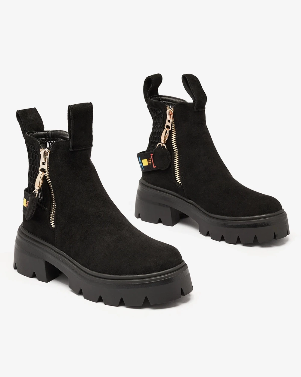 Resti Eco suede women&#039;s boots in black Refaset