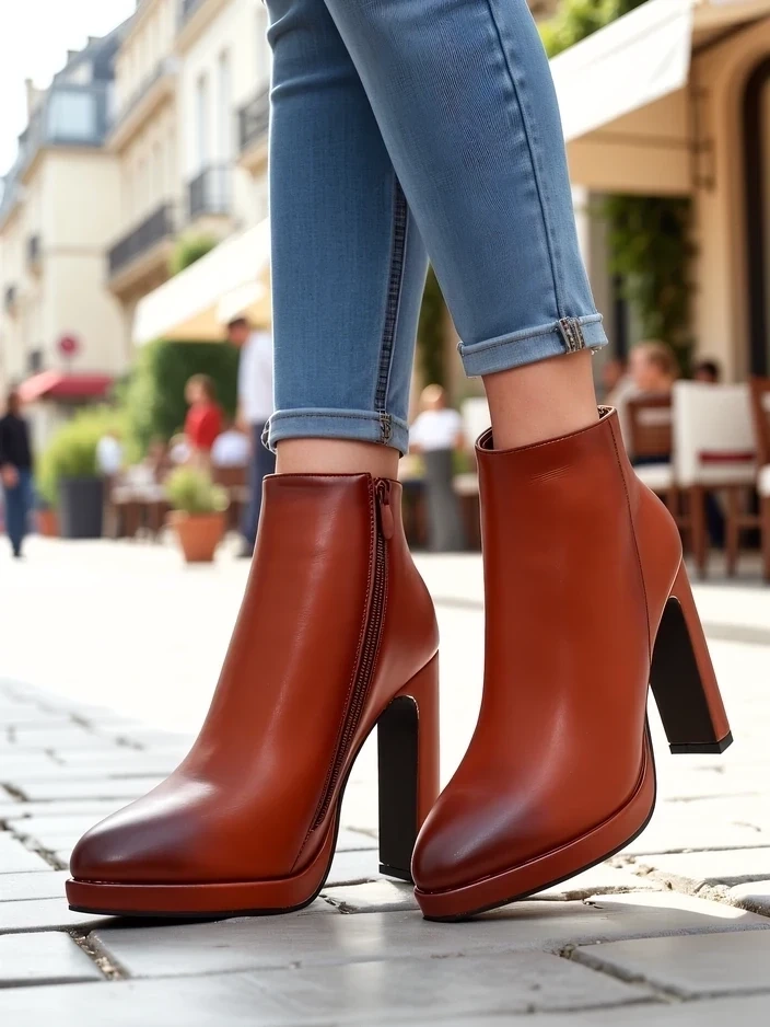 Resti Women&#039;s ankle boots with a heel Ferog