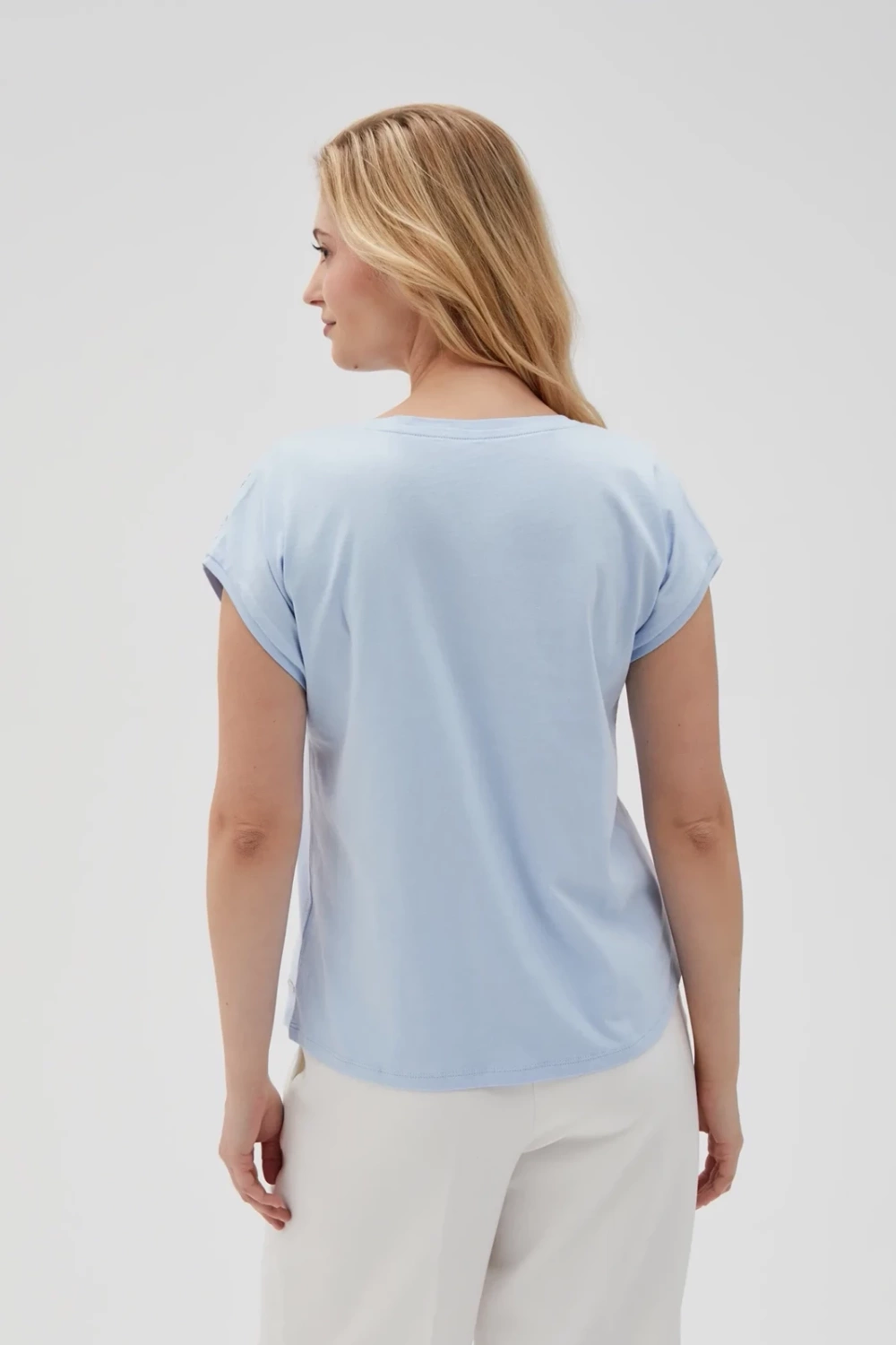 Marisse Women's T-Shirt L-Ts-4641 L.Blue