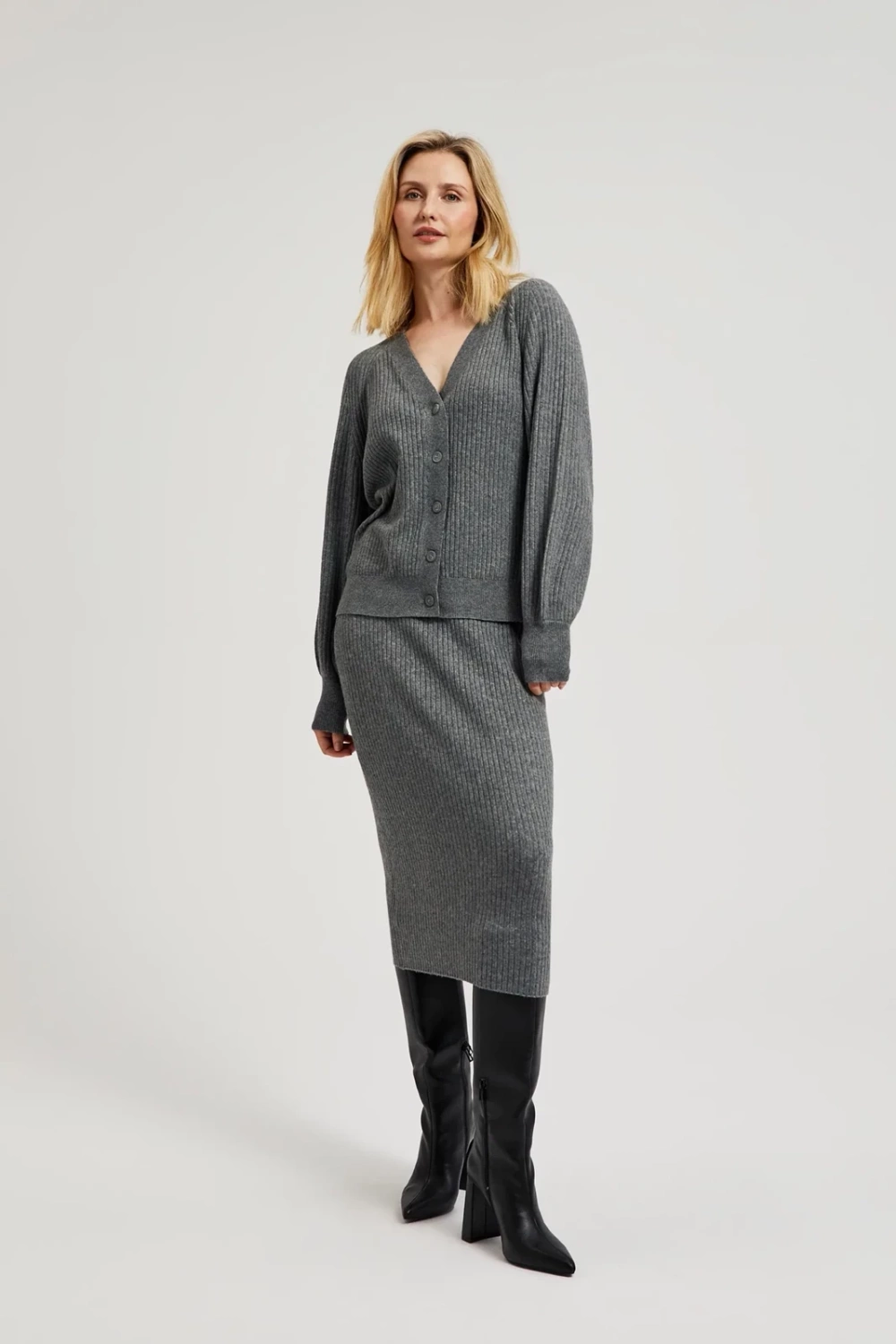 Marisse Women's Sweater Z-Sw-4531 Grey Mel