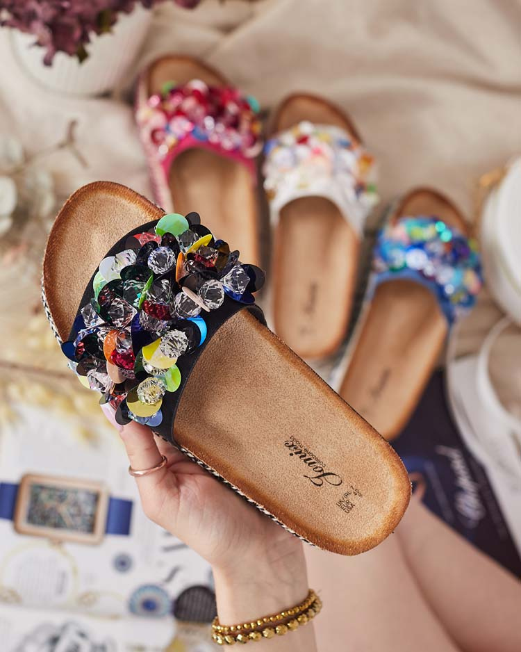 Dámské žabky Loassa s kamínky