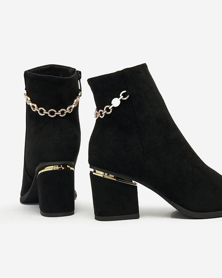 Resti Black women&#039;s boots with upper a&#039;la sock Foldaf- Footwear
