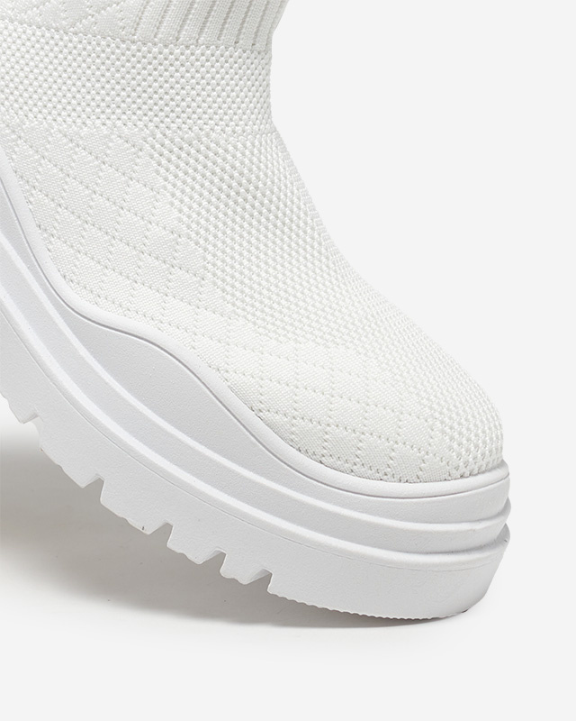 Resti White women&#039;s flat-heeled boots Seritis - Footwear