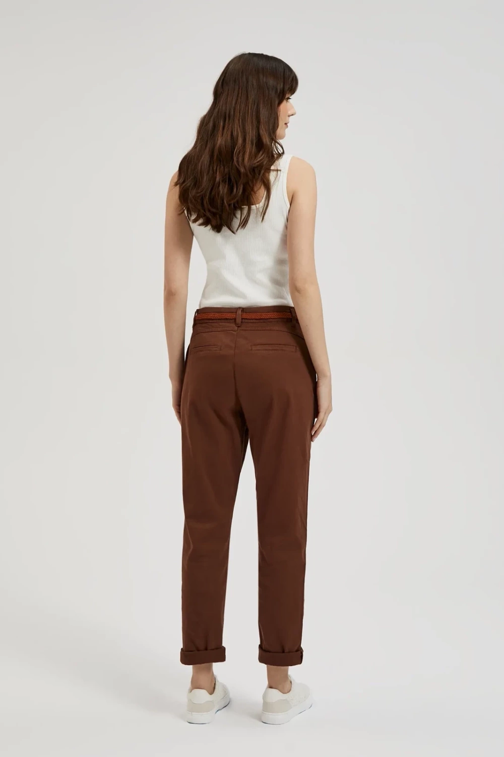Women's trousers MOODO - brown