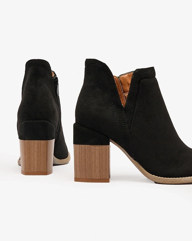Resti Black Lemere square heeled boots