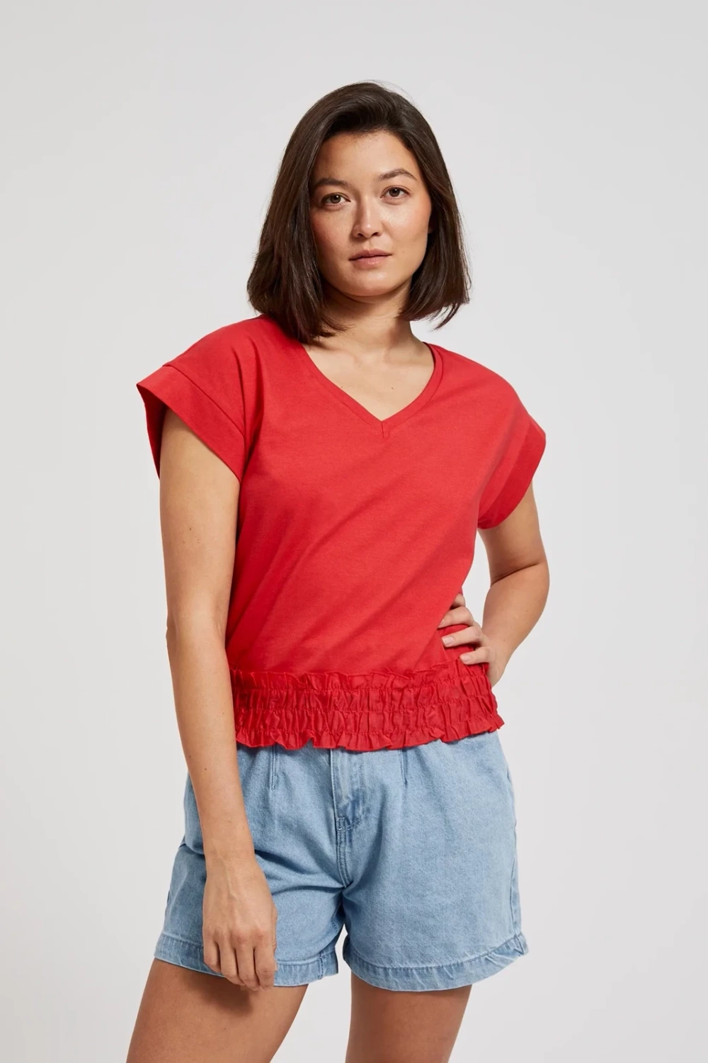 Marisse Women&#039;s Blouse L-Ts-4413 Red