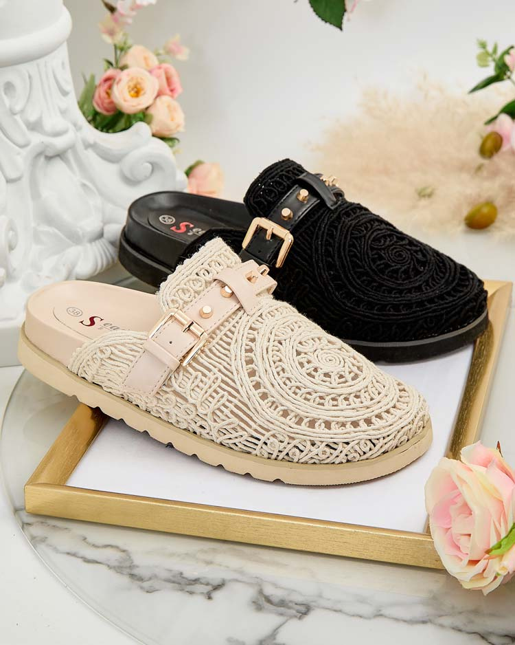 Resti Royalfashion Women&#039;s flip-flops with embroidery Leronip