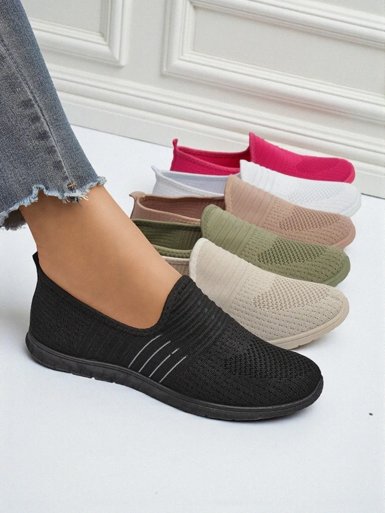 Resti Women&#039;s lightweight Alethea black fabric moccasins - stylish for summer and spring