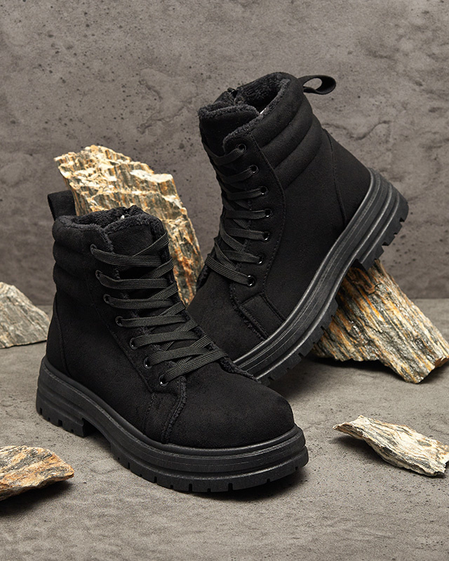 Resti Women&#039;s insulated trapper boots in black colozre Tivica - Footwear