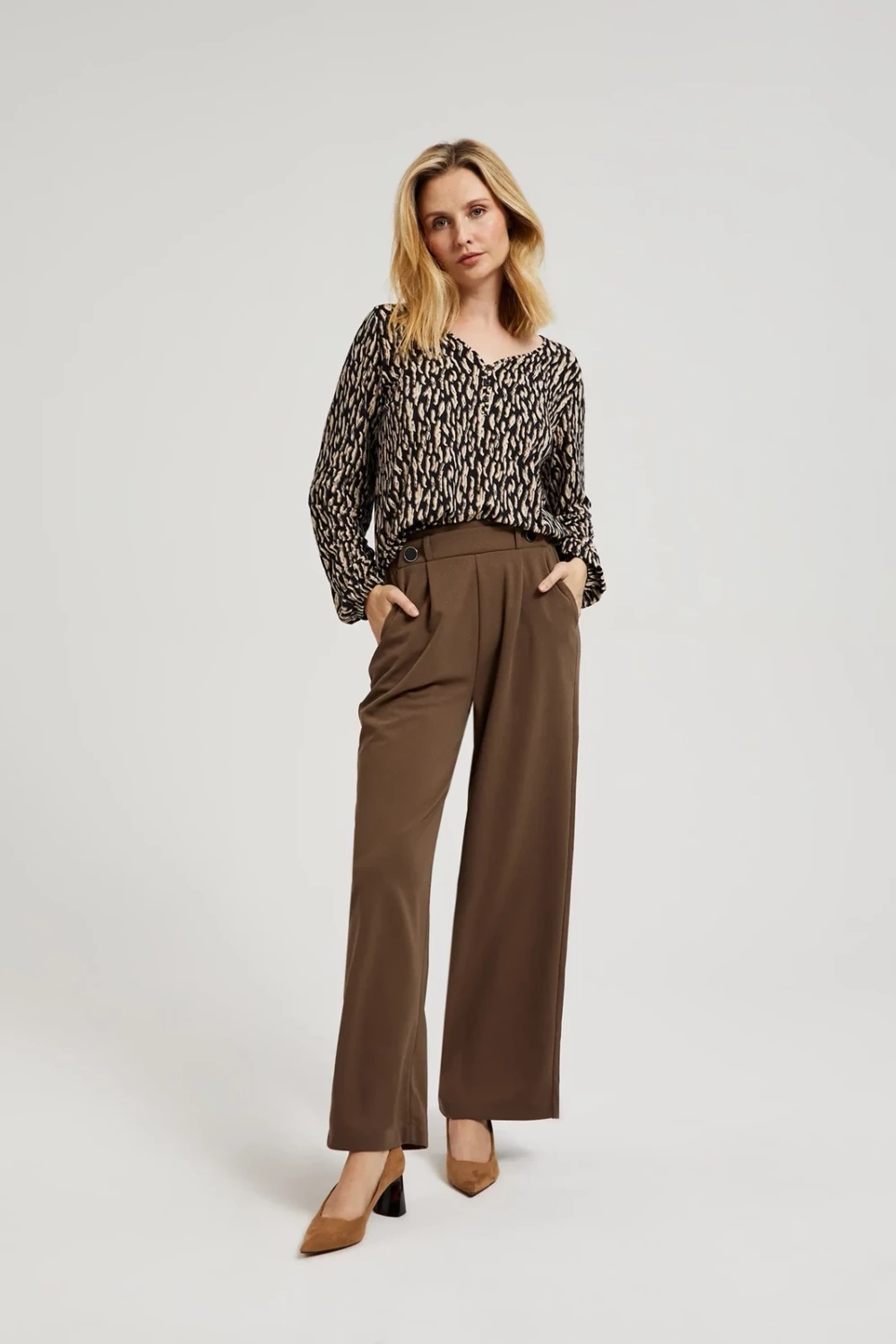 Marisse Women&#039;s Blouse Z-Ts-4510 Brown