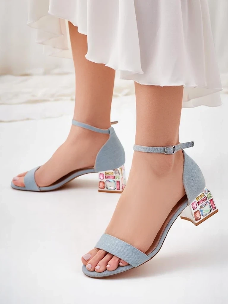 Resti Women's sandals with decorative heels Ballou