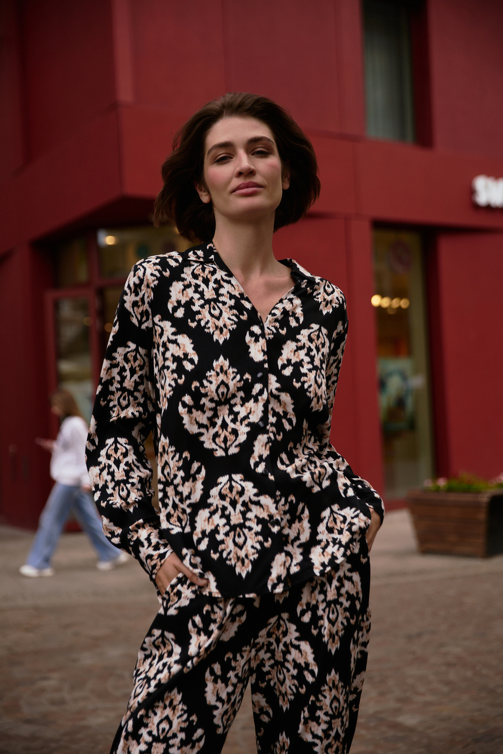 Marisse Black Viscose Shirt