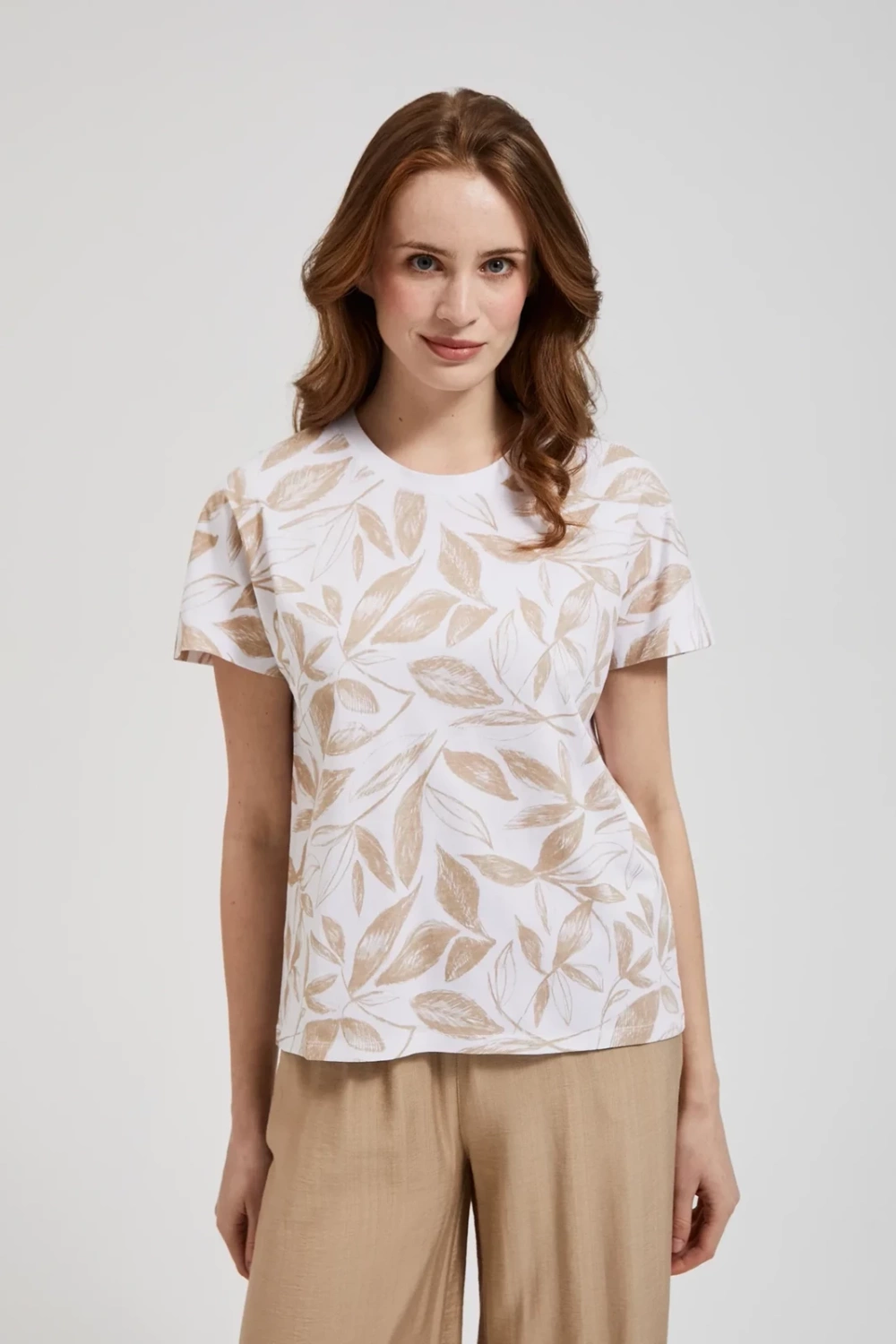 Marisse Women's Blouse L-Ts-4359 Beige