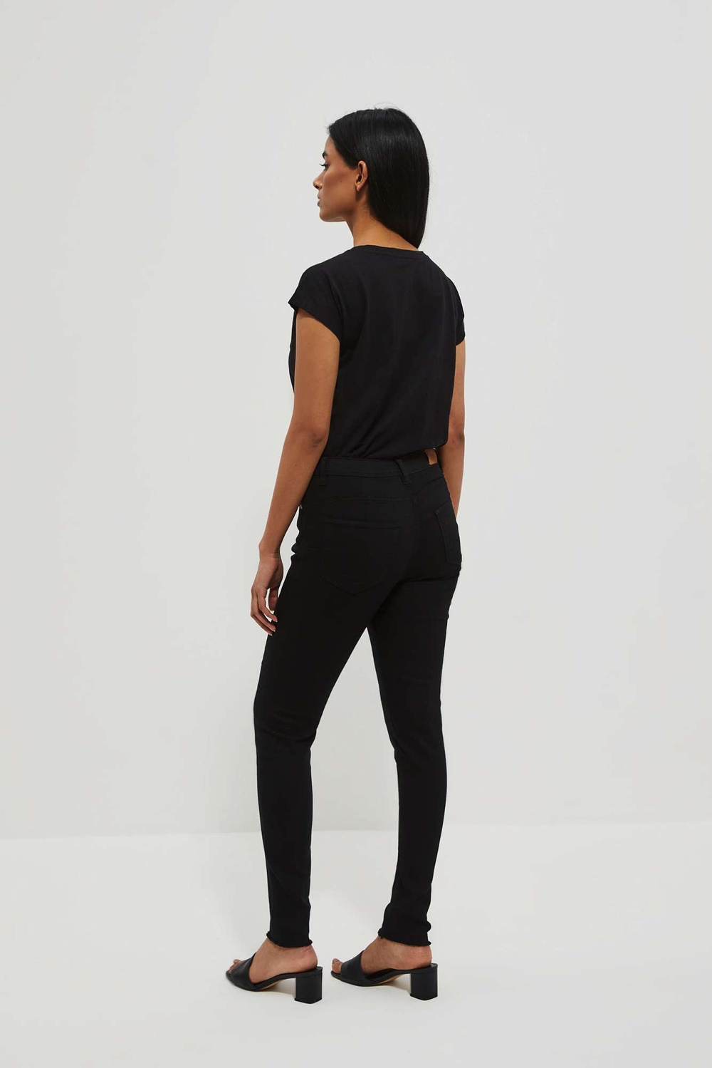 WOMEN'S JEANS L-JE-4018 BLACK