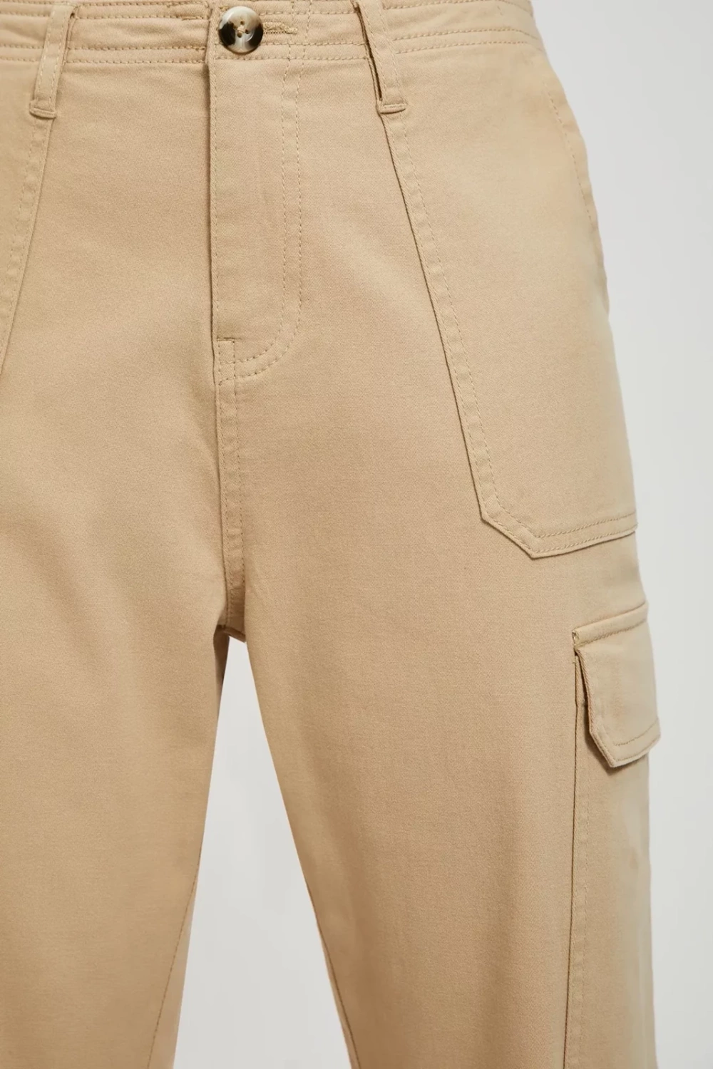 Beige women's trousers