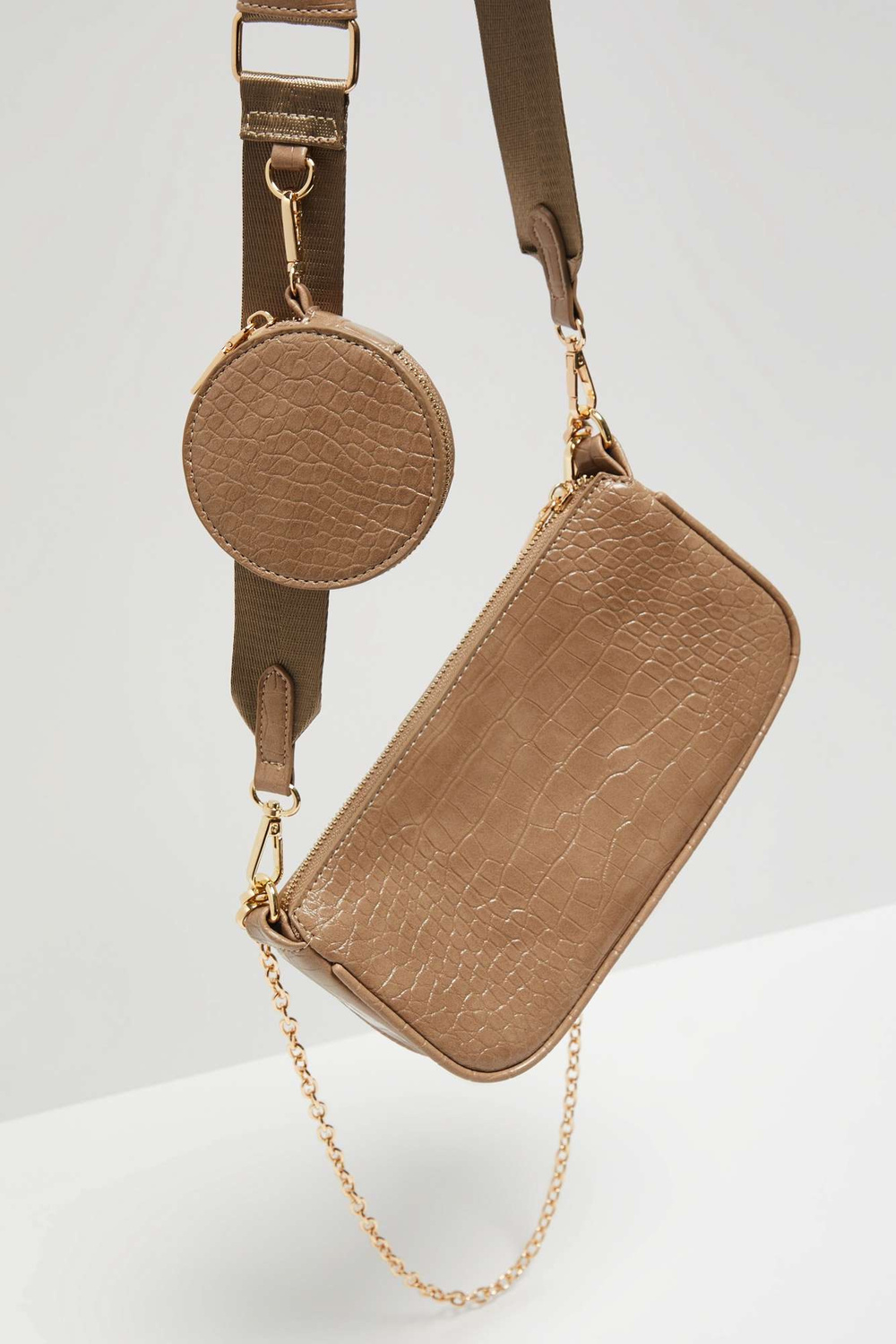 Marisse Dark Beige Shoulder Bag