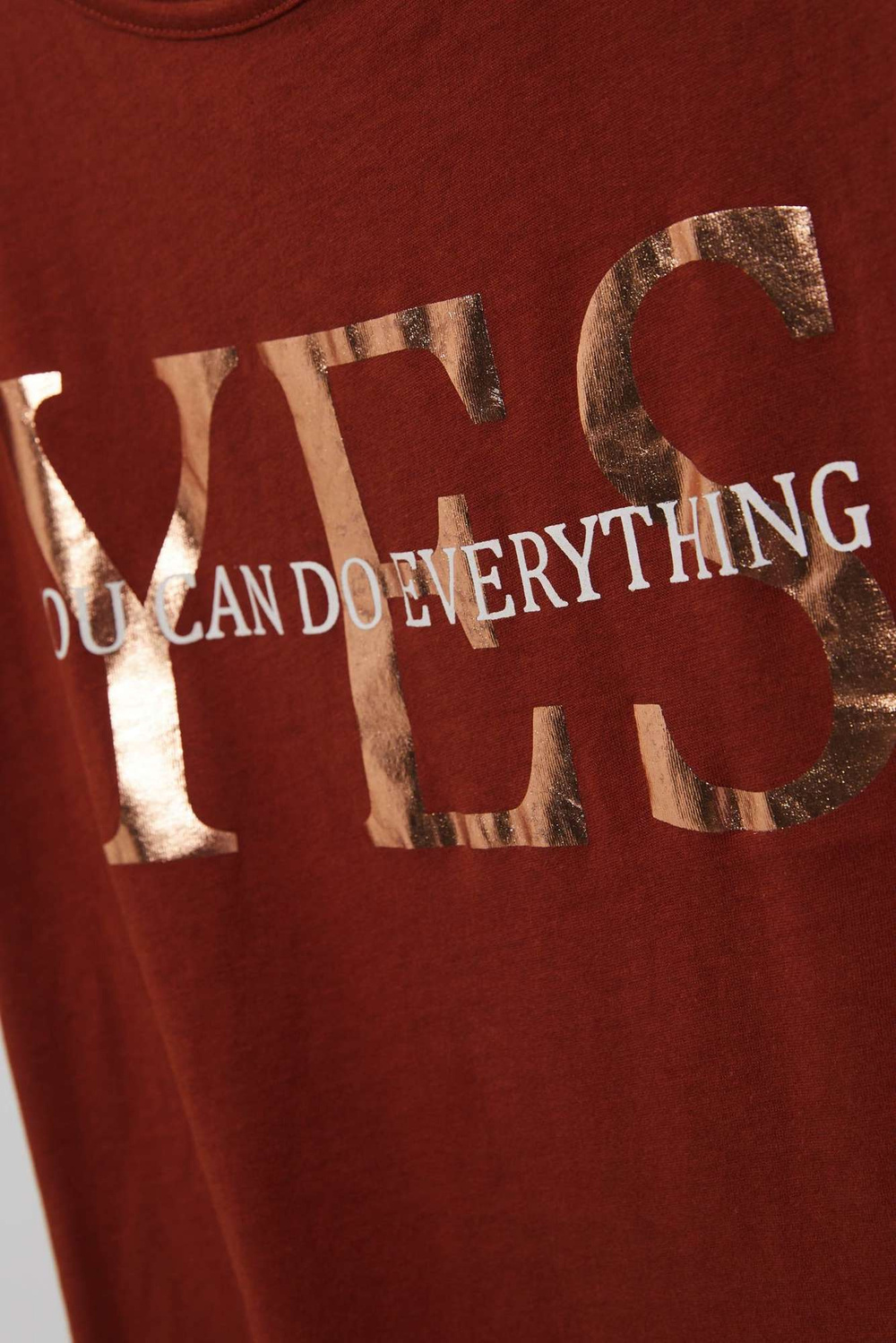 WOMEN'S T-SHIRT L-TS-4015 BROWN