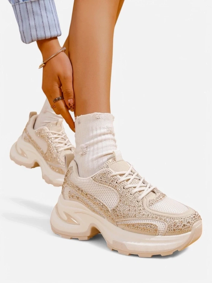 Resti Women's Sports Sneakers with Rhinestones Bloss
