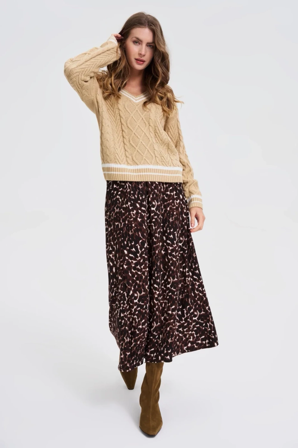 Marisse WOMEN'S SWEATER Z-SW-4828 BEIGE