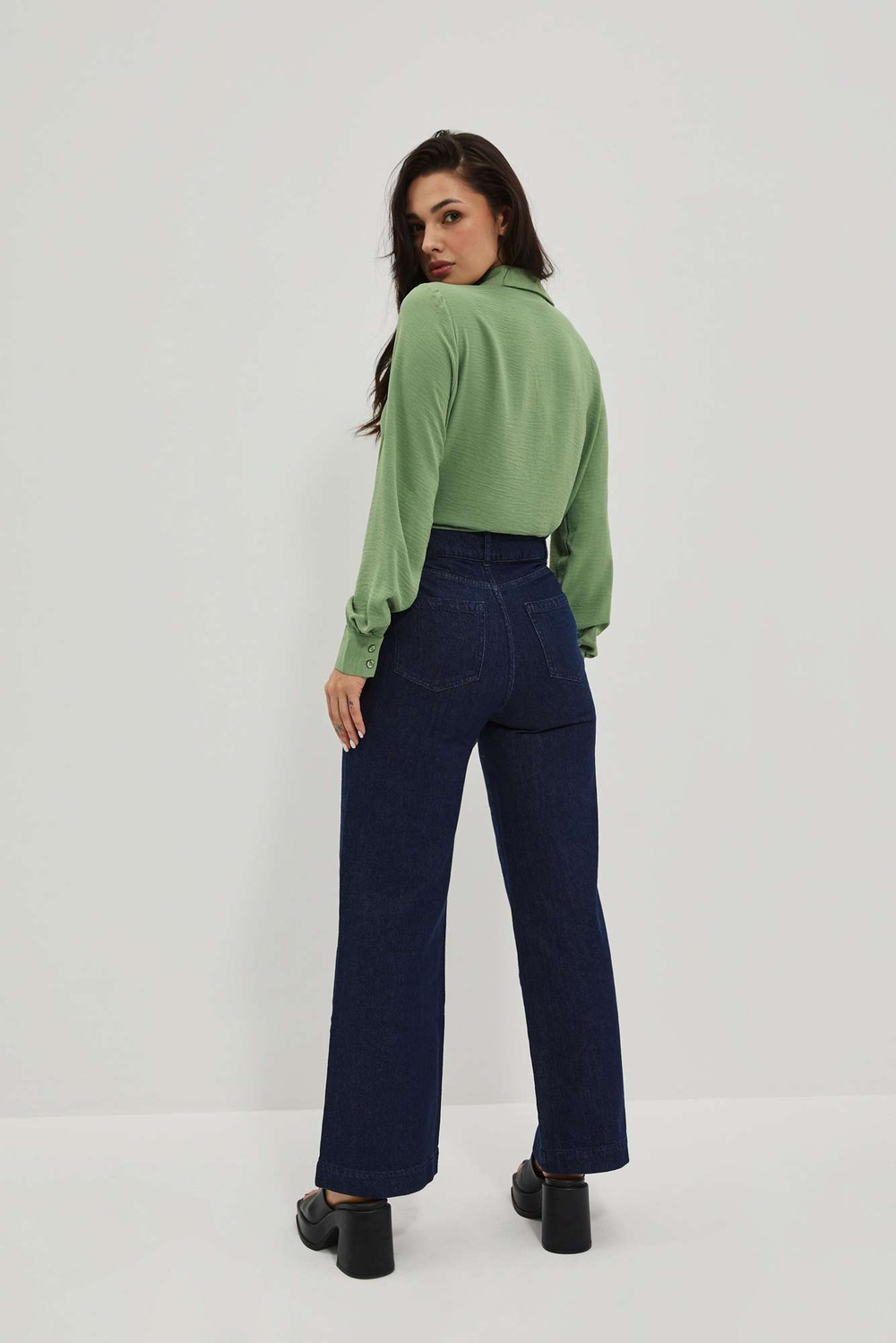 WOMEN'S JEANS L-JE-4006 NAVY