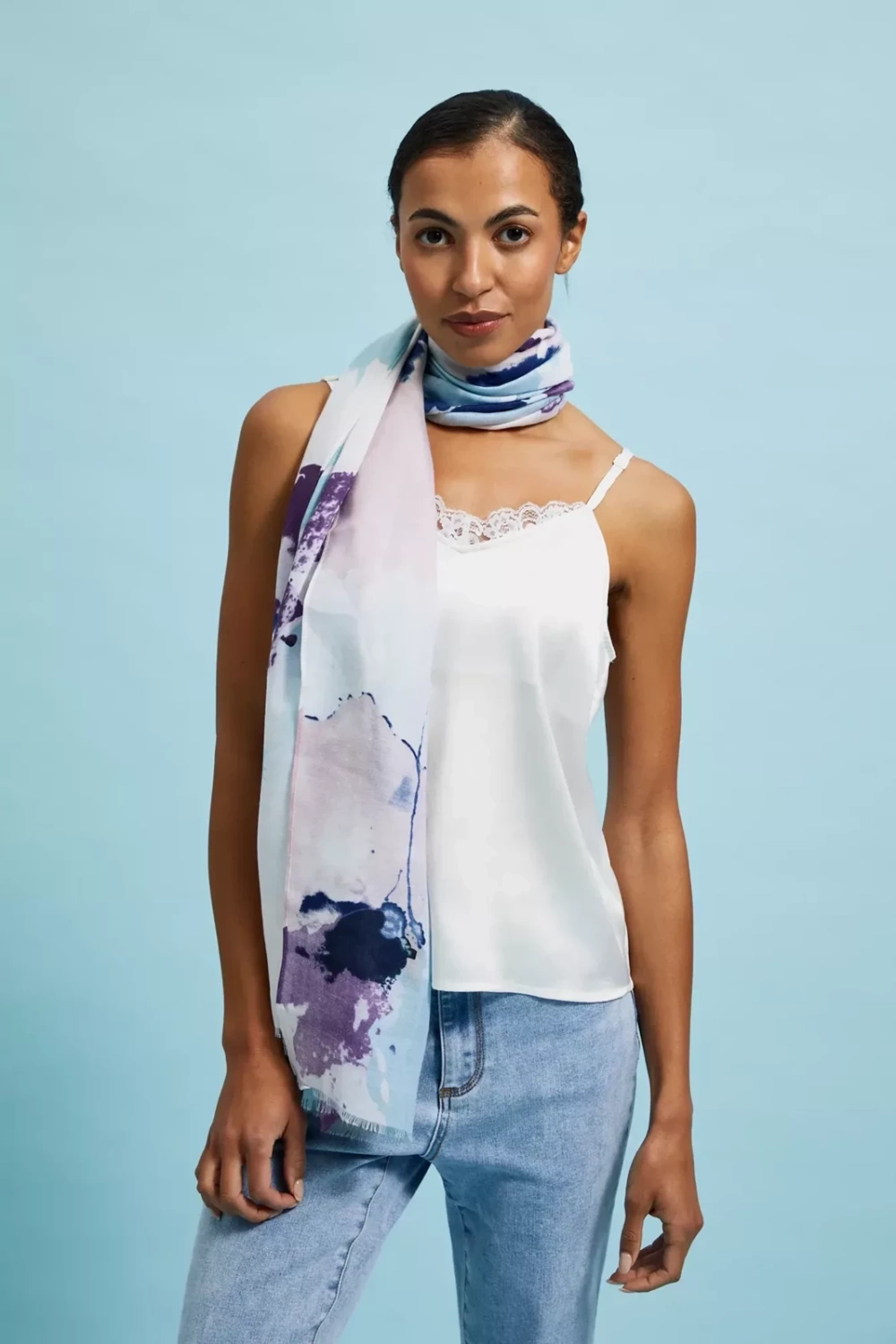 Marisse Women's Summer Scarf L-Sz-4330 Violet